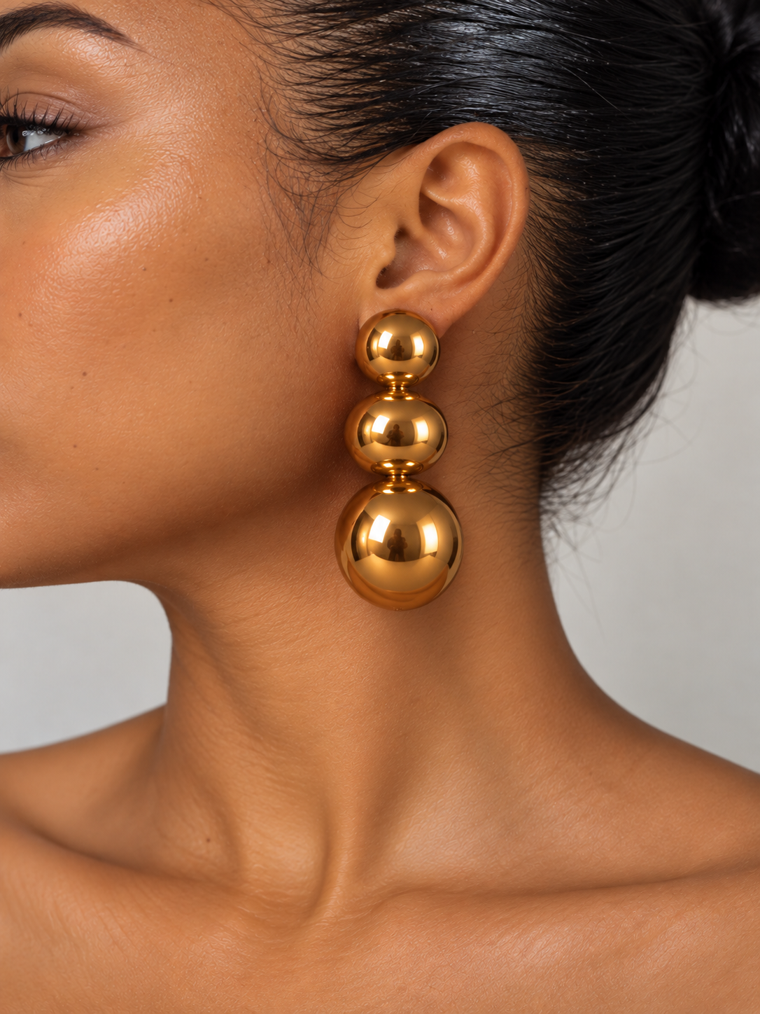Triple Sat Earrings